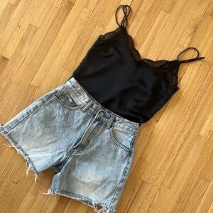 Abercrombie & Fitch | Black Lace Tank Top